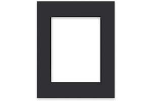 nielsen Conservation Passepartout 2,2 mm, formato esterno 24x30 cm per immagini 15x20 cm, nero liscio