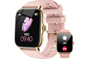 IFMDA Smartwatch Damen mit Telefonfunktion - 1,85" Sports Smart Watches, 270 mAh Fitnessuhr Heart Rate Sleep Blutsauerstoff Monitor, Schrittzähler für IOS und Android