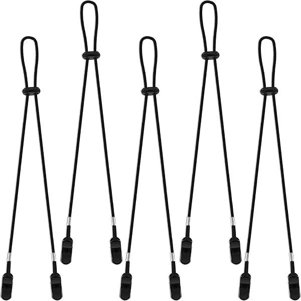 SLEEKEE 5 stuks S-klemmen voor kinderen, antislip S-klemmen van roestvrij staal, anti-verlies, winters-clips, multifunctionele elastische antislipklemmen, Meerkleurig, M