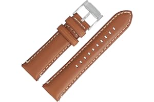 Fossil - Bracelet de montre en cuir marron lisse - 22 mm - FS-5060 - LB-FS5060, Classique