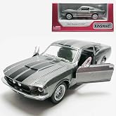 Kinsmart 1:38 Die-Cast 1967 Shelby GT500 Araba Metal Gri Model Kutu Koleksiyonu ile Noel Yeni Hediye