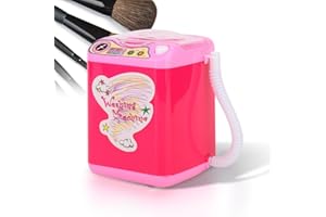 YUYTE Electric Mini Schnellreinigungs, Waschmaschine mit Dehydrierungsfunktion Kosmetische Kinder Spielzeug Geschenk, Trocknet Tiefenreinigung für Pinsel, Schwamm und Puderquaste Tiktok Toy