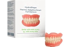PUKMQU Kidsneed Hydroshape Thermo-Adaptive Smart Full Dentur, Kidsneed Premium Dentures, Kidsneed Denture, Silicone Reline Denture Set, for Men and Women (1set)