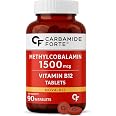 Carbamide Forte Vitamin B12 Tablets | Methylcobalamin 1500mcg - Active Form of Methylcobalamin B12 Vitamin Tablets For Men &