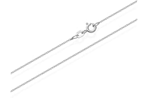 NKlaus Chaîne ronde en maille forçat en argent sterling 925, collier massif de 1,10 mm de large