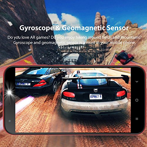 Ulefone S7 3G smartphone ohne vertrag gÃ¼nstig android 7.0 5,0 Zoll HD 1280x720P MTK6580 1.3GHz Quad Core Dual SIM 1GB RAM+8GB ROM 128GB TF Karte KapazitÃ¤t 8MP+5MP+5MP Kameras(Rot)