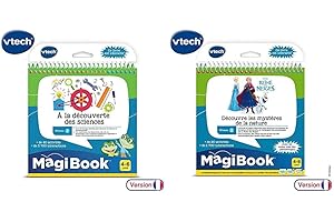 VTech - 480905 - Magibook - Découverte de Science & Livre MagiBook - La Reine des Neiges - Découvre Les mystères de la Nature, Livre éducatif