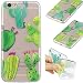 Produktbild Ooboom® iPhone 6S/6 Hülle Transparent TPU Silikon Ultra Dünn Durchsichtig Schutzhülle Handy Tasche Case Backcover für iPhone 6S/6 - Kakteen