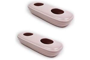 METROX Humidifier Set of 2 Ceramic Blush Neutral Simple Pink for Standing on the Radiator Heater Fireplace Water Evaporator Diffuser 11346 a1684