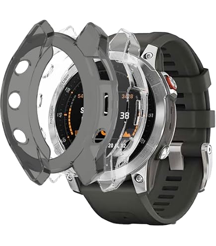 Coque Silicone Pour Garmin Fenix 7 / Fenix 7 Pro / EPIX Pro 47 Mm – Protection Chocs Et Rayures, Noire