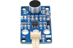 ASHATA Ljuddetekteringsmodul Analog Decibelsensor för övervakning Av Omgivande Ljud och Brusanalys 1 st.