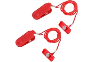 GOSKNOR Universal-Sicherheitsschlüssel für Laufbandmagnete, Magnetischer Sicherheitsschalter Rechteckiger Not-Aus-Magnet für Laufbänder für die Meisten Laufbänder Ersatzzubehör