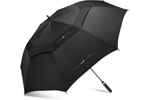 ZOMAKE Parapluie De Golf 62/68 Inch - XL/XXL Parapluie Golf Grande Taille Tempete Résistant,Extra Large vent Umbrella Golf Double Canopée Pour Homme Femme