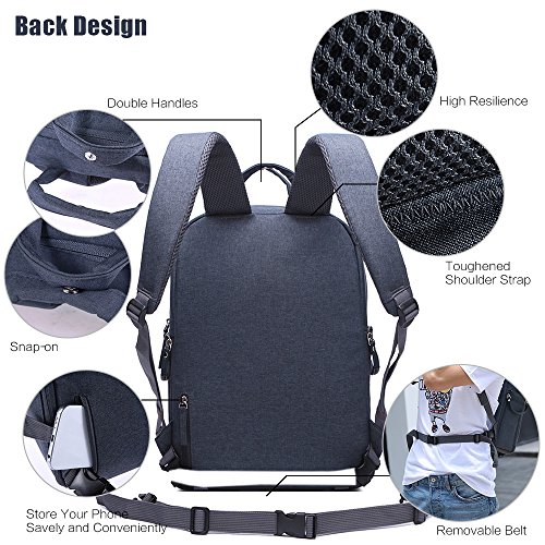 Andoer sac    dos etanche antichoc Cam  ra DSLR Photographie vid  o Backpack Leisure pour Nikon Canon Pentax Sony Cam  ra w   Couverture de Pluie