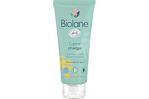 BIOLANE - Creme de change BIO - Soulage et Répare - Irritations et rougeurs du siège - Bébé - Ingrédients d'origine naturelle - Fabriqué en France