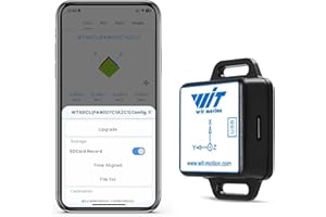 WITMOTION [Enregistreur d'accéléromètre Bluetooth 5.0] Capteur d'accélération sans fil 9 axes WT901SDCL-BT50 avec carte SD, accéléromètre 3 axes+gyroscope+magnétomètre+inclinomètre, module IMU MPU9250