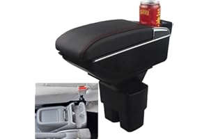 SZSS-CAR Compatible con Caja de almacenamiento reposabrazos Nissan NV200 2009~2016 de piel para consola central de coche