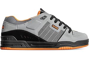 Globe Fusion Scarpe da Skateboard - Black/Grey/Orange US