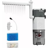 boxtech Aquarium Filter 4 in 1 Multifunction - Sponge Filter,5-10 Gallon | Rain, Oxygenation and Soft Waves for Most Fish Tan