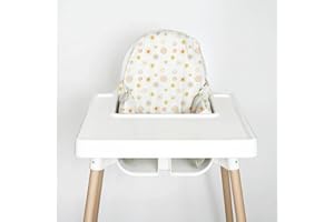 NIBBLE AND REST Nibble & Rest Highchair Cushion Cover for Inflatable Cushion, Compatible for Antilop Highchair Accessories, Stain-Proof&Wipeable Cushion Cover(Cushion NOT Included)(Suns)