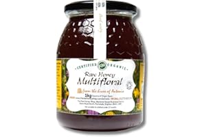 Antonio's RAW CERTIFIED ORGANIC MULTIFLORAL HONEY, 1kg - Wilderness Honey, Unpasteurised, Single Origin - The Raw Honey Shop