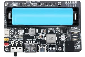 XICOOLEE Solar Energy HAT for 5V-24V Solar Panel, MPPT, Supports Multiple Charging Methods, Overcharge/Overdischarge Protection, 18650 Battery Holder