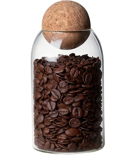 Gvblkq Glazen potten containers met luchtdicht deksel, voedselopslag bus, doorzichtige glazen bussen voor koekje, snoep, koffie, suiker, matcha thee, meel en noten, aan vrienden