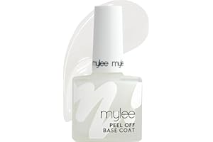 Mylee Peel Off Base Coat Nail Gel Polish 10ml UV/LED Nail Art Manicure Pedicure for Professional, Salon & Home Use - Lasts up to 3 Weeks, Easy to Apply, No Chips, Durable & Safe