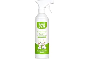 Italian Pet Elimina Odori Naturale Spray - Disodorante Enzimatico Ecologico - Neutralizza Odori Tessuti, Cucce, Gabbie, Pavimenti, Divani, Tappeti - 500ml - Flacone plastica 100% riciclata