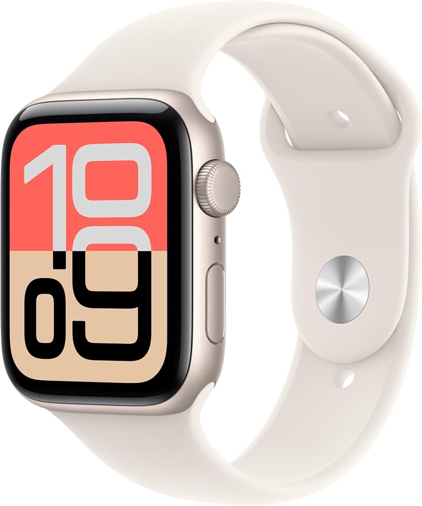 Apple Watch SE 3 GPS 40 mm Yıldız Işığı Alüminyum Kasa Akıllı Saat ve Yıldız Işığı Spor Kordon - S/M. Fitness ve Uyku Takibi, Kalp Atış Hızı Takibi, Hep Açık Ekran, Suya Dayanıklı Tasarım