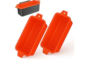 OLIGGIVE 2 PCS Silicone Grease Cup Liners for Blackstone 36 28 22 17 Inch Griddle,Reusable Grease Catcher Cup Liner Grill Grease Tray,Durable Drip Pans Blackstone Griddle Accessories,Orange