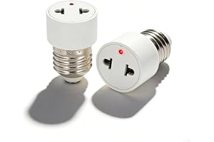 FExYinz 2 x E27 Ampoule LED douille AC adaptateur de prise de courant E27 convertisseur de prise de courant