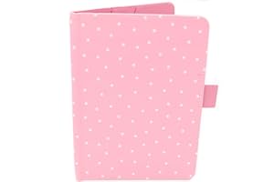 OXROSE Porta Libretto Sanitario Rosa Per Neonati - Formato A5 15x20 Cm - Alette Per Riporre Prescrizioni y Documenti