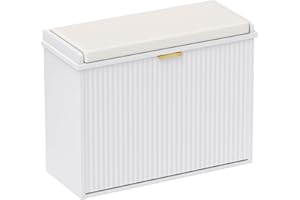 HOMCOM Shoe Bench with Padded Seat Cushion and Flip-Drawer, Shoe Cabinet Holds up to 120kg for Hallway, Entryway and Porch, 62x26x47.5cm, White