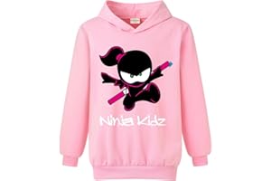Forlcool Ninja Kidz Merch Girls and Boys Printed Sweatshirt Hoodie Kids Casual Jumper Top