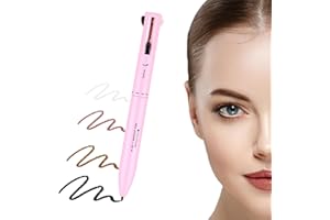 JOWFAY 4-In-1 Penna di Trucco, 4 in 1 Makeup Pen Multifunzione Eyeliner Marrone Matita Labbra Sopracciglia Matita di Bellezza per Microblading Matita Occhi Bianca Impermeabile All in One Evidenziatore