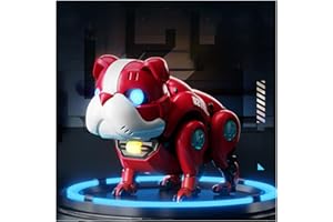 Jlilyaxort Kids Robot Dog, RC Robot Stunt Robot Dog with Singing, Dancing, Robot Dog Toys for Boys over 5 6 7 8 9 10 Years Old, Red