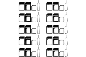 CKANDAY 10 Stück SIM-Karten-Adapter, 4-in-1 Standard-SIM-Konverter-Werkzeug-Set mit Stahlfach Auswurfstift, Nano-SIM-Adapter/Mikro-SIM-Adapter/Nano auf Micro-Adapter