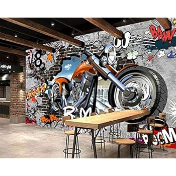 Téléchargement gratuit Images Papier Peint Panoramique Papier Peint Moto Street Art Graffiti actualisé salutations
