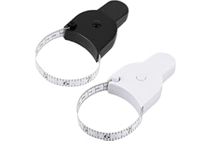 Jecdfs metre ruban corps, Ruban à Mesurer Corporal – Mètre Ruban Auto-Bloquant avec Bouton Poussoir – Ruban de Mesure Précis de 60 pouces (1,5 m) pour Taille, Poitrine, Hanches, Cuisses et Bras