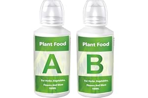 OPILROYN Engrais Hydroponique A et B - Aliment Pour La Croissance Des Plants, Formule Riche En Nutriments, Engrais Biologique Liquide