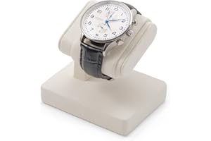 Papten Support de montre en velours - Support de montre simple de luxe avec velours doux - Plateau de table élégant pour montres pour hommes et femmes (beige)