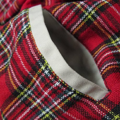 Relco Navy Harrington Jacket With Red Tartan Lining Xs 3xl