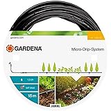 Gardena Micro-Drip-System Tropfrohr oberirdisch 4.6 mm (3/16 Zoll): Tropfschlauch zum oberirdischen Verlegen, wassersparend, 