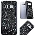 Produktbild CE-Link Samsung Galaxy S8 Hülle Glitzer Weiche Silikon Handyhülle Schwarz Schutzhülle Ultra Dünn Slim Glitter Backcover mit Bling Bling Sterne Muster Silicone TPU Bumper Clear Handy Tasche Schale Etui Weich Handytasche Soft Flexible für Galaxy S8 (5,8 Zoll) Case Cover - Silber