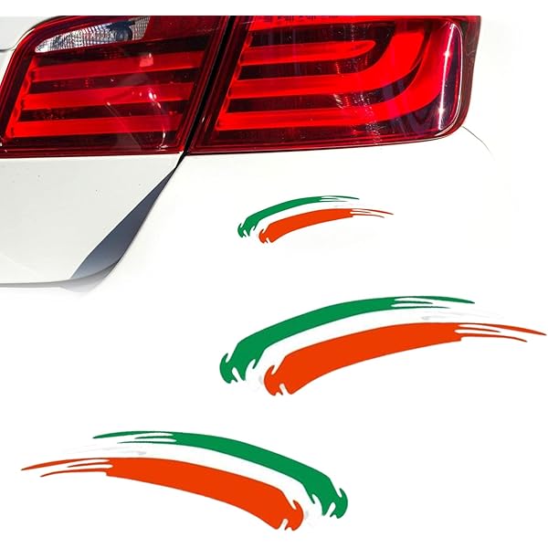 14 ADESIVI BANDIERA ITALIA IN VINILE VESPA MOTO SCOOTER CASCO FIAT 500 - Foto 10