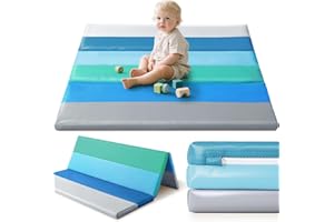 JungleDove Tapis de Jeu en Mousse pour Bébé : 121x121 cm Tapis d'Éveil en Cuir PU Imperméable - Tapis d'Éveil pour Bébé - pour Parc d'enfant Matelas (Moderne)