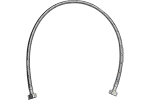 AERZETIX - C50985 - Manguera de conexión flexible - 800mm - 1/2" hembra/hembra - grifo monomando sanitario cocina baño fontanería