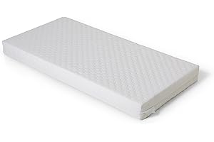 IDELIO Materasso Lettino Culla Bambino Neonato cm 60x120 H11 Ortopedico, Antiacaro Antisoffoco Certificato EN16890:2017 CertiPUR™ OEKO-TEX® Struttura Poliuretano ad Elevata Densità, Fodera Trapuntata