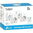 Tapo Prise Connectée WiFi, Prise Intelligente compatible avec Alexa et Google Home, 10A Type F, Contrôler le radiateur, la ca
